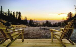 views in california from glamping