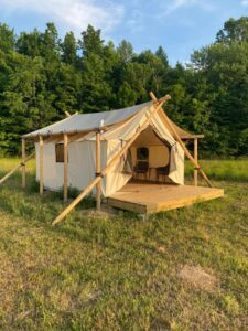 glamping site in michigan
