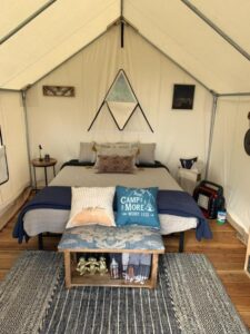 california state glamping site