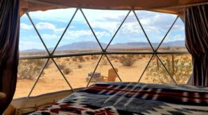 glamping site views in california 