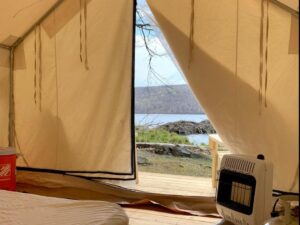 tent in glamping new york